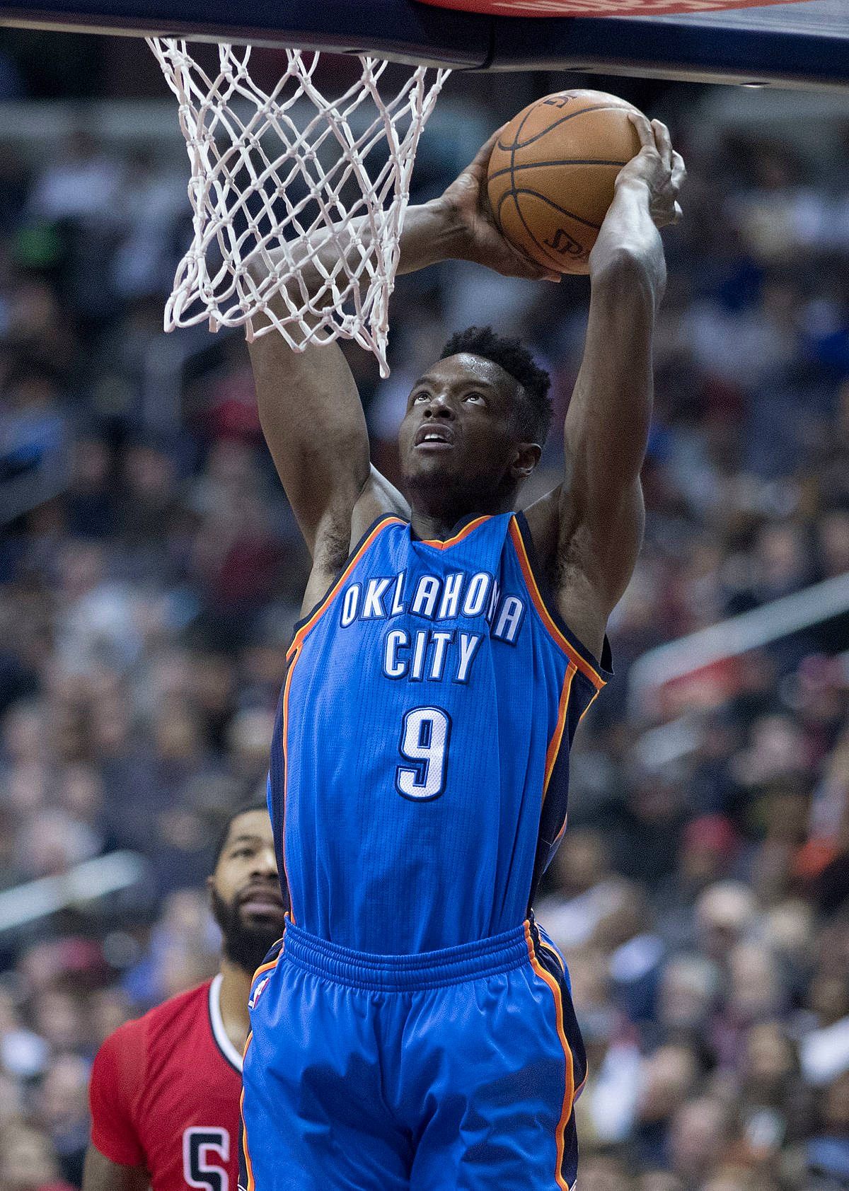 Jerami Grant Close Up Dunk Background