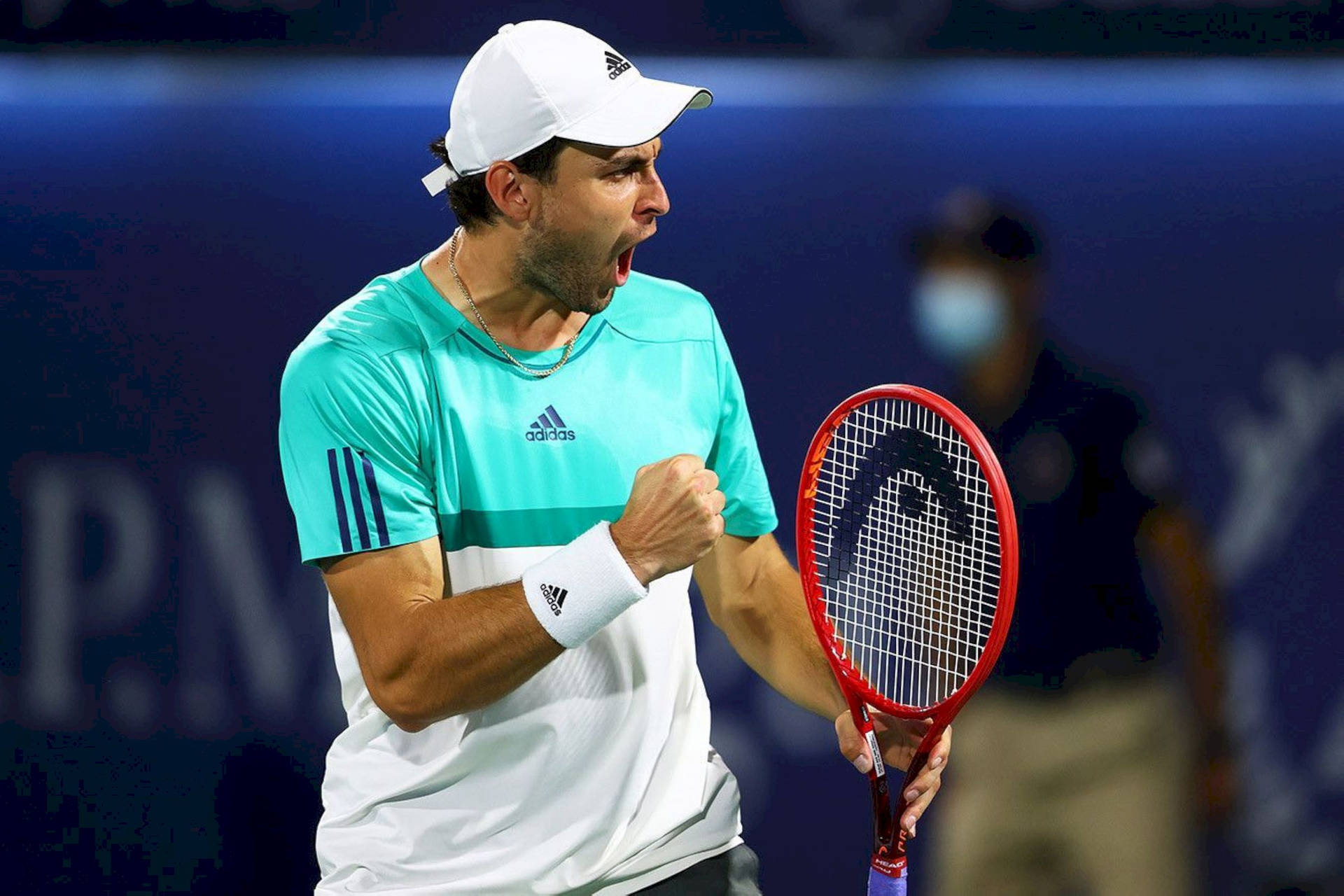 Jeremy Chardy Celebrating