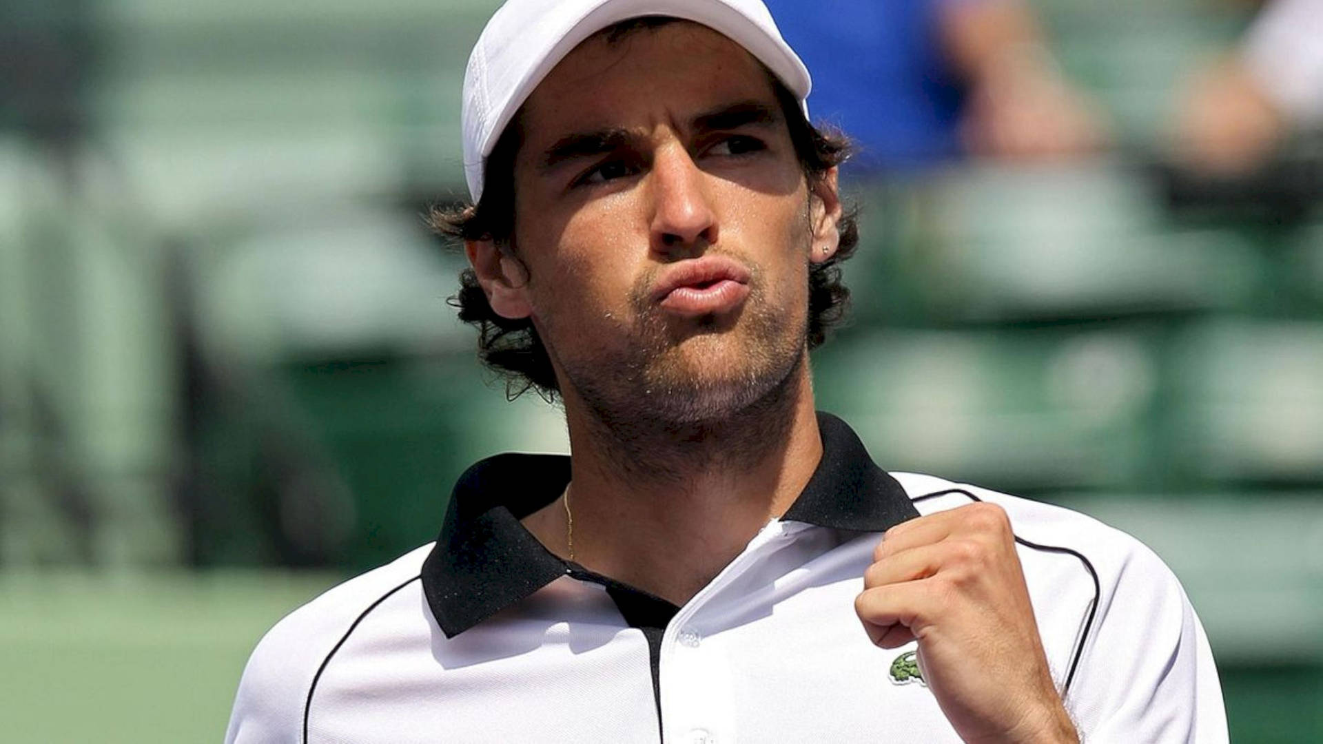 Jeremy Chardy Confident Fist Pump Background