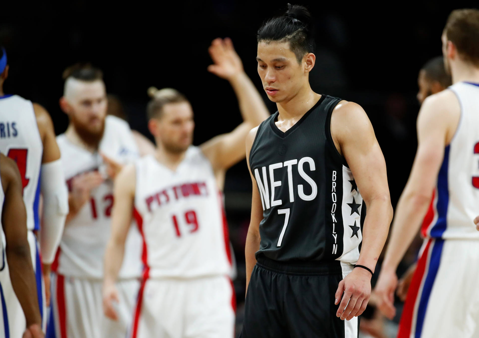 Jeremy Lin Nets Versus Pistons