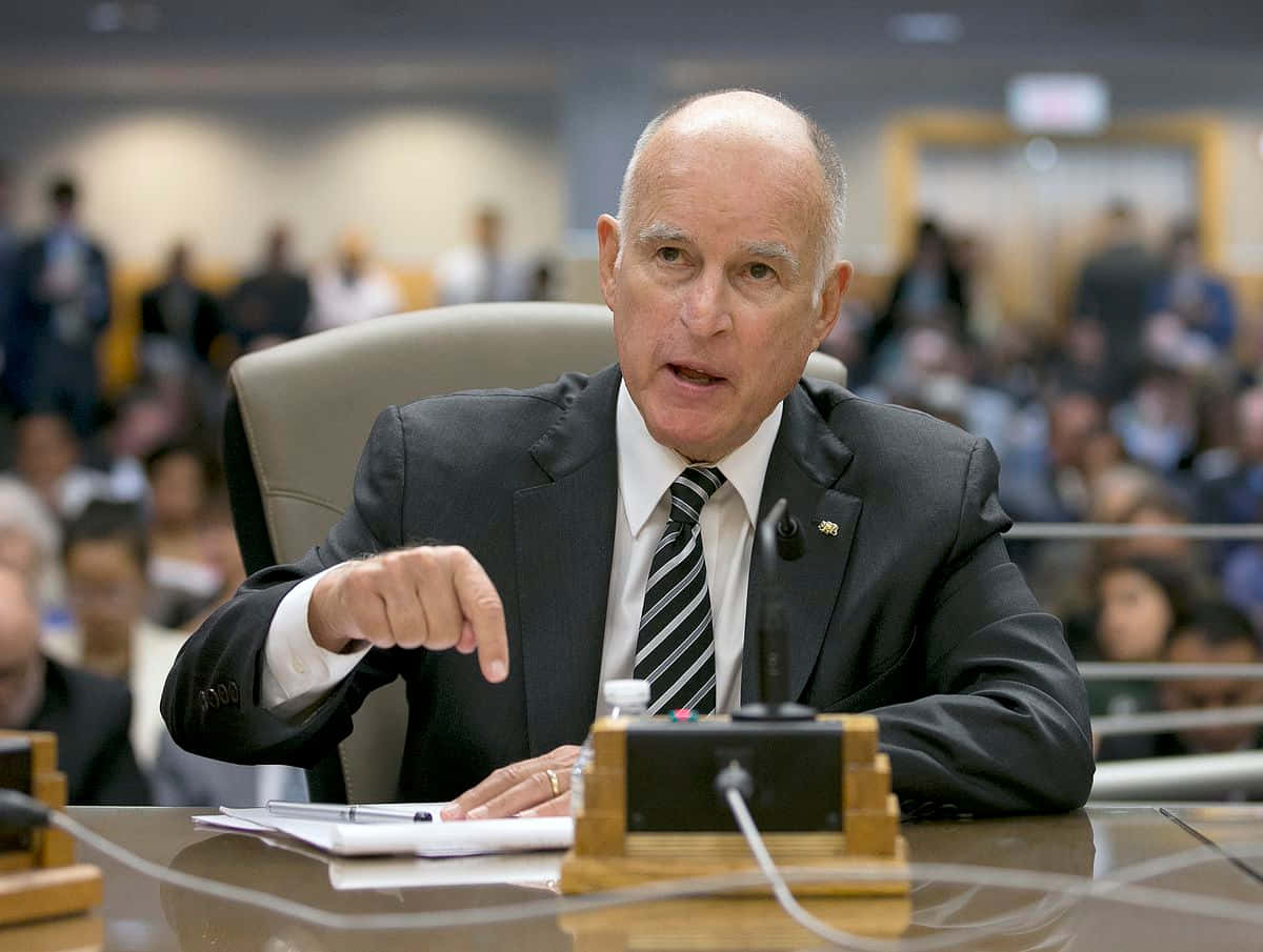 Jerry Brown Supports Progressive Policies Background