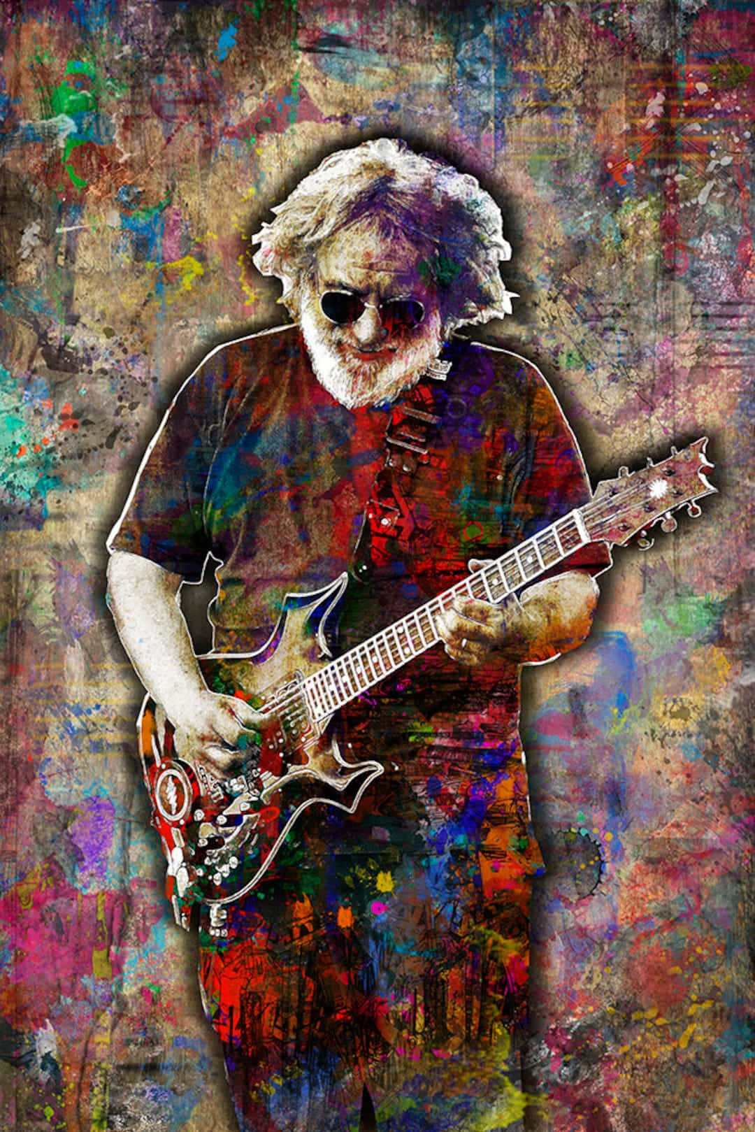 Jerry Garcia Artistic Guitar Performance