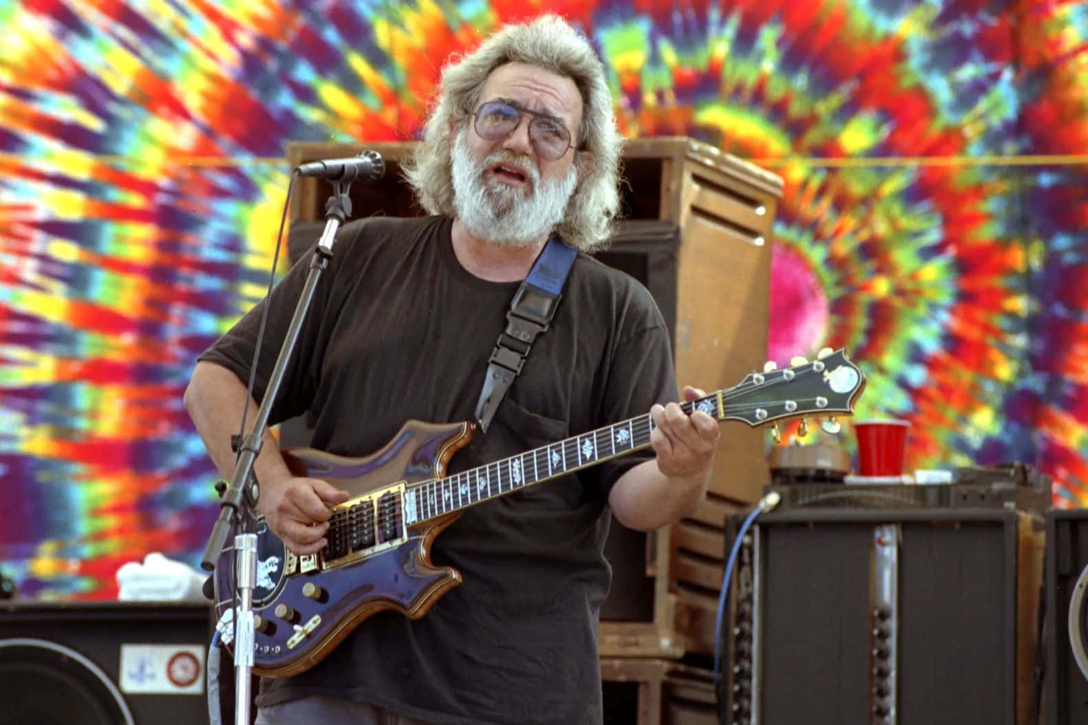 Jerry Garcia Performing Live Background