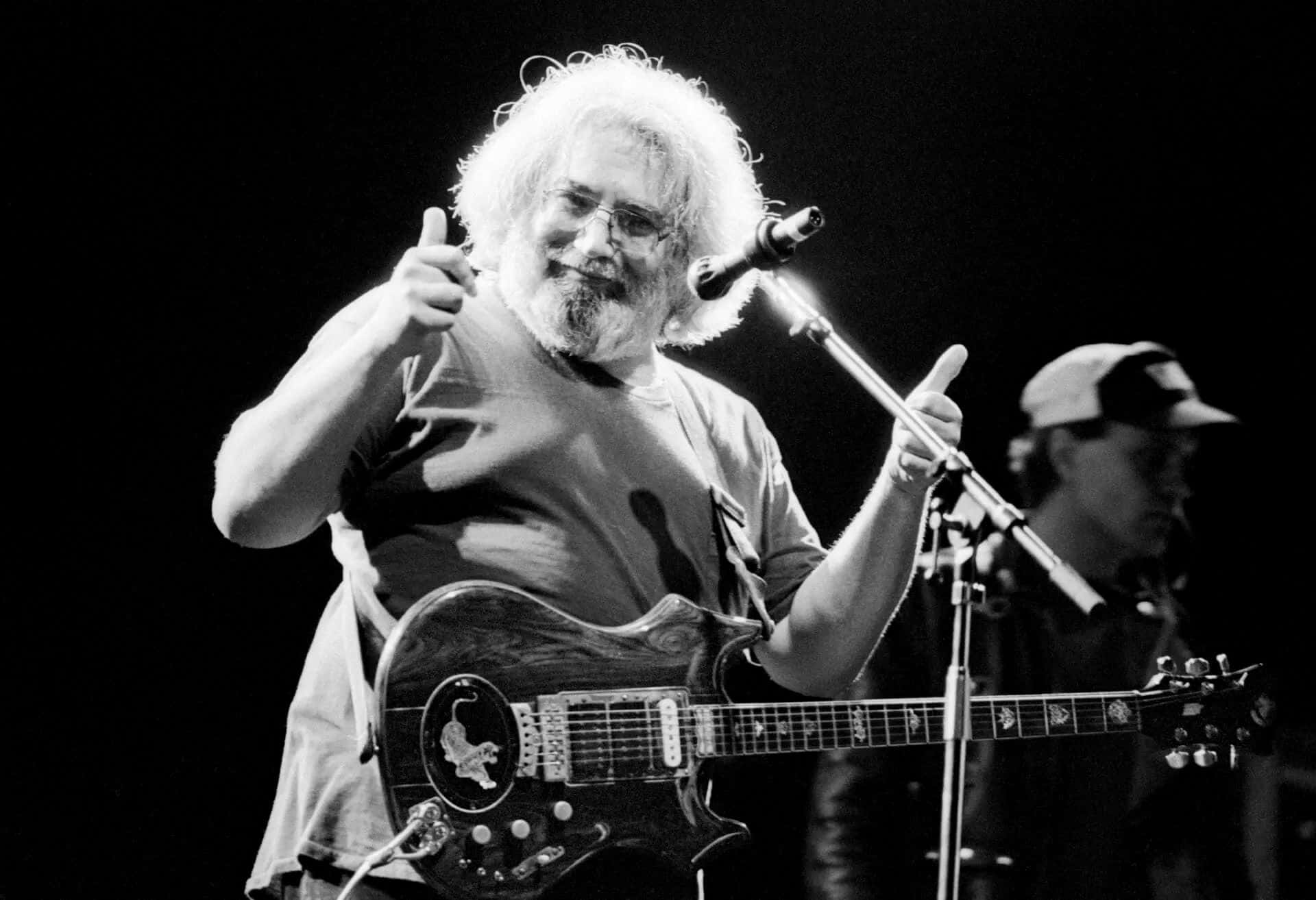 Jerry Garcia Performing Live Background