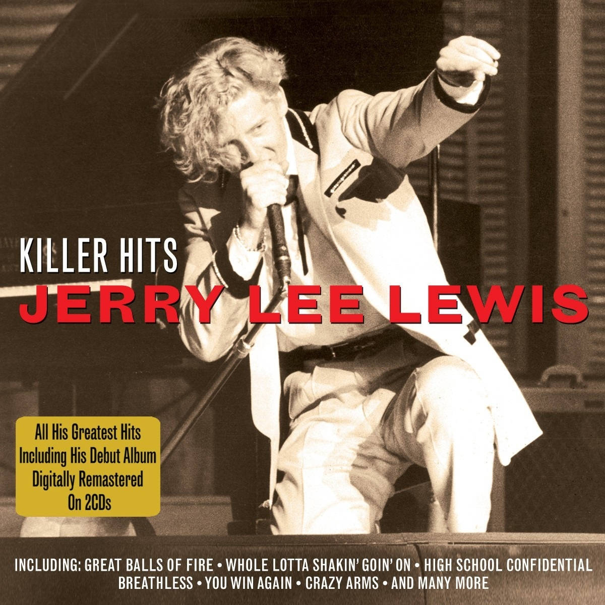 Jerry Lee Lewis Killer Hits Cover Background