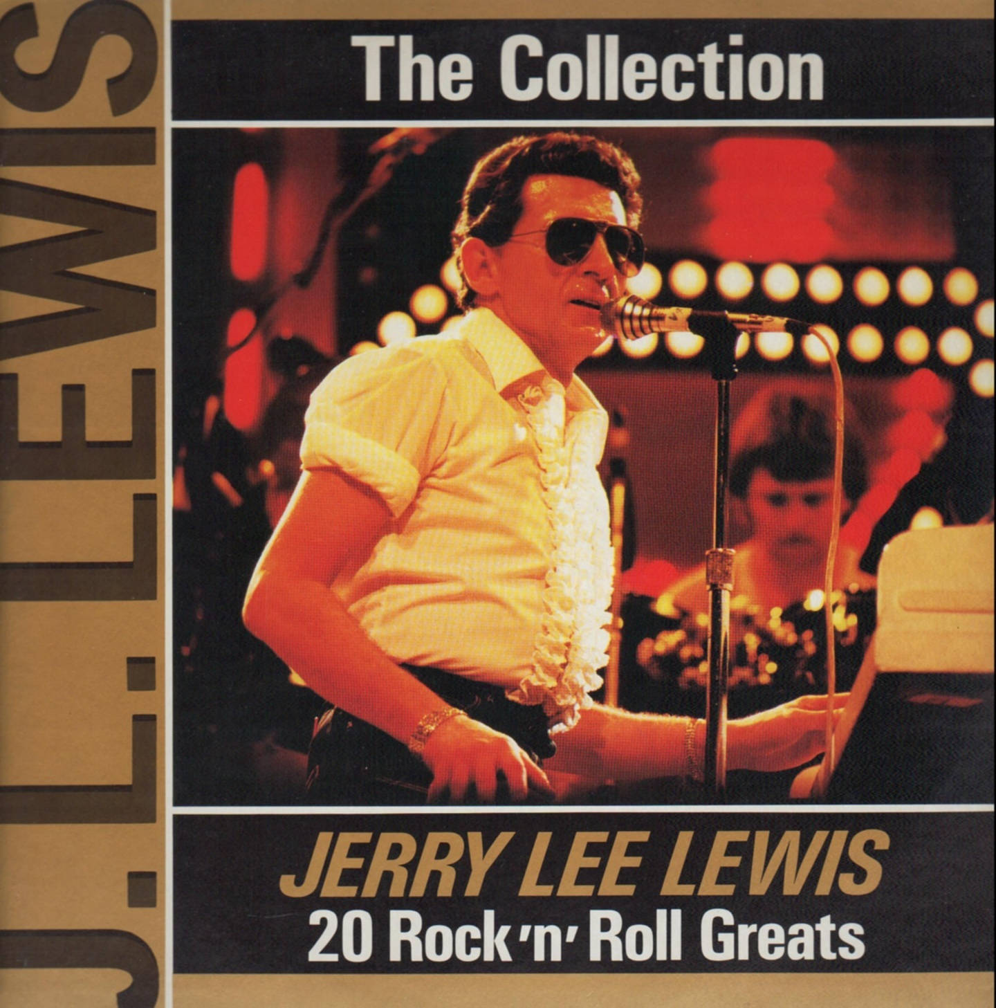 Jerry Lee Lewis With Ruffled Polo Background