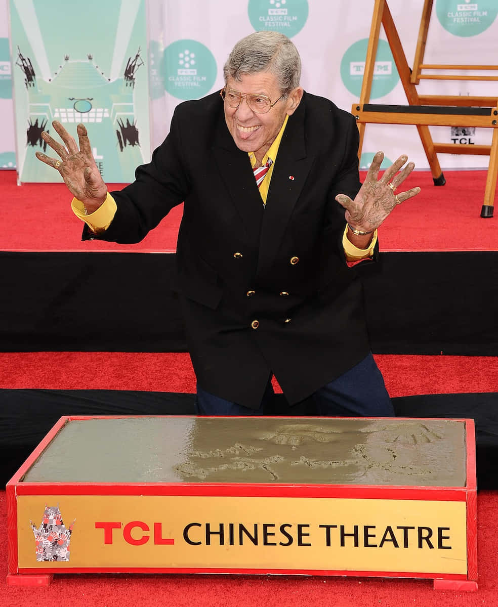 Jerry Lewis' Radiating Charm Background
