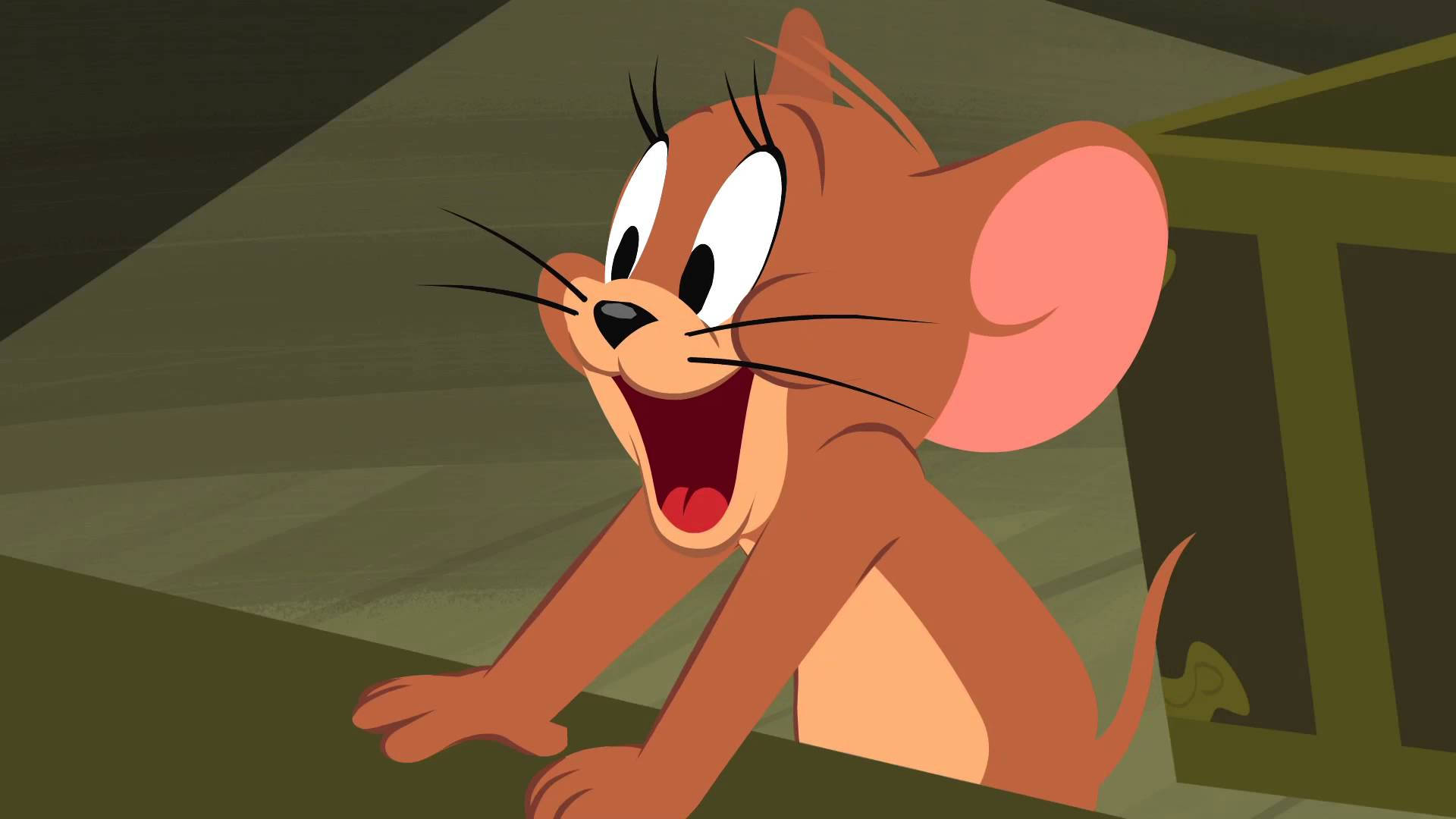 Jerry Mouse In Vampire Mouse Background