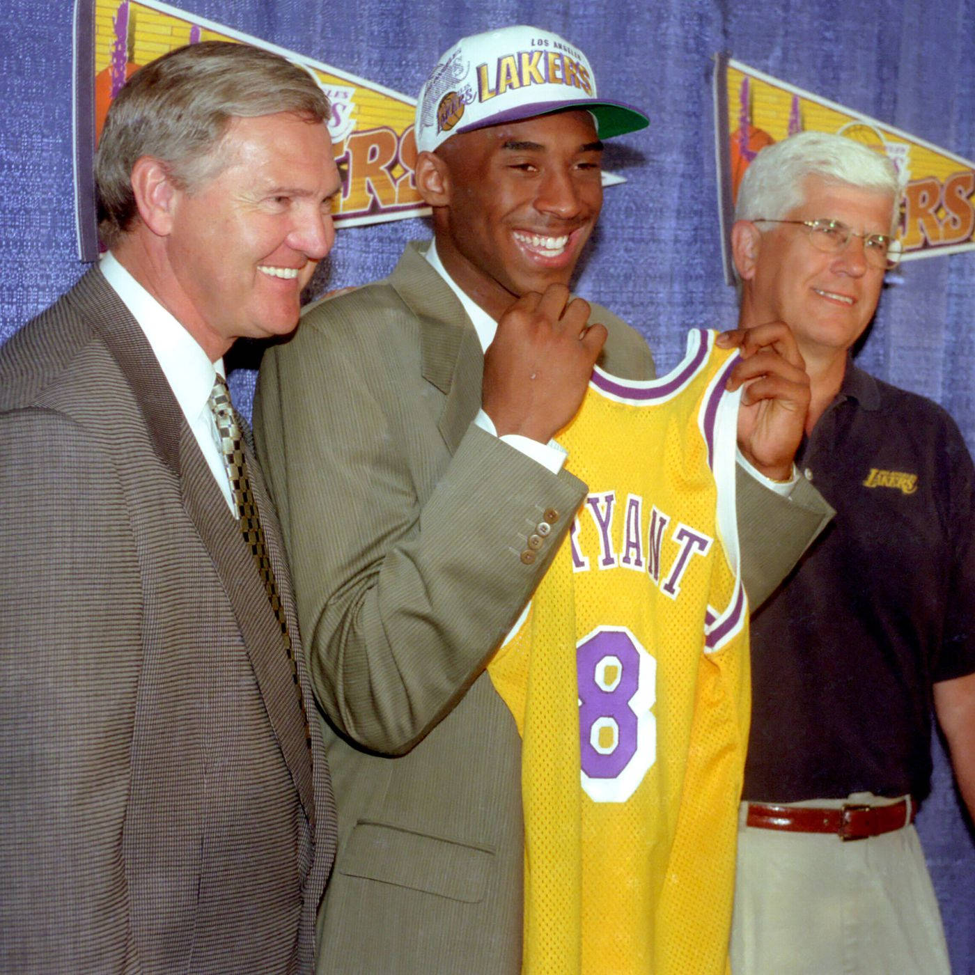 Jerry West Del Harris Kobe Bryant Join Lakers