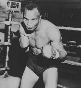 Jersey Joe Walcott Posing Inside The Boxing Ring