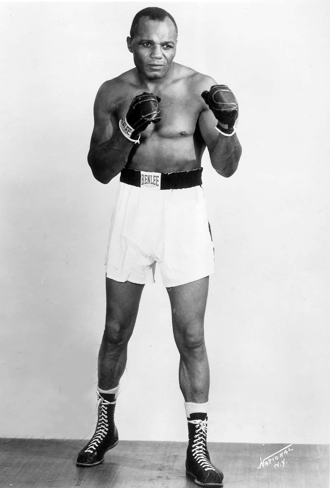 Jersey Joe Walcott's Old Whole-body Photo