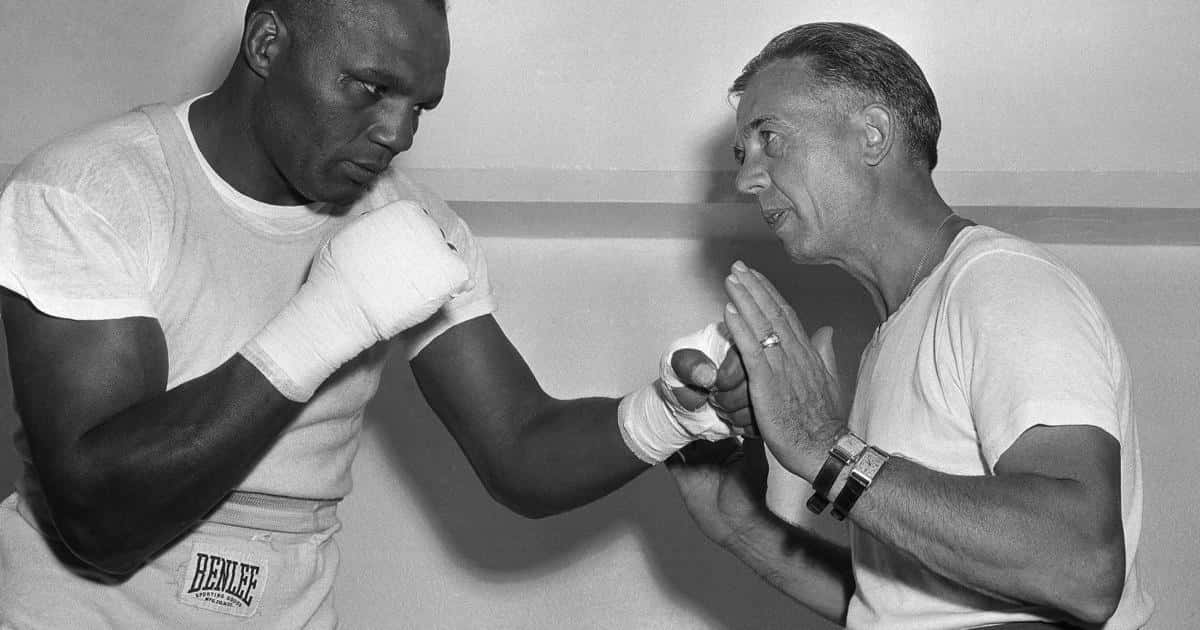 Jersey Joe Walcott Training With His Coach Background