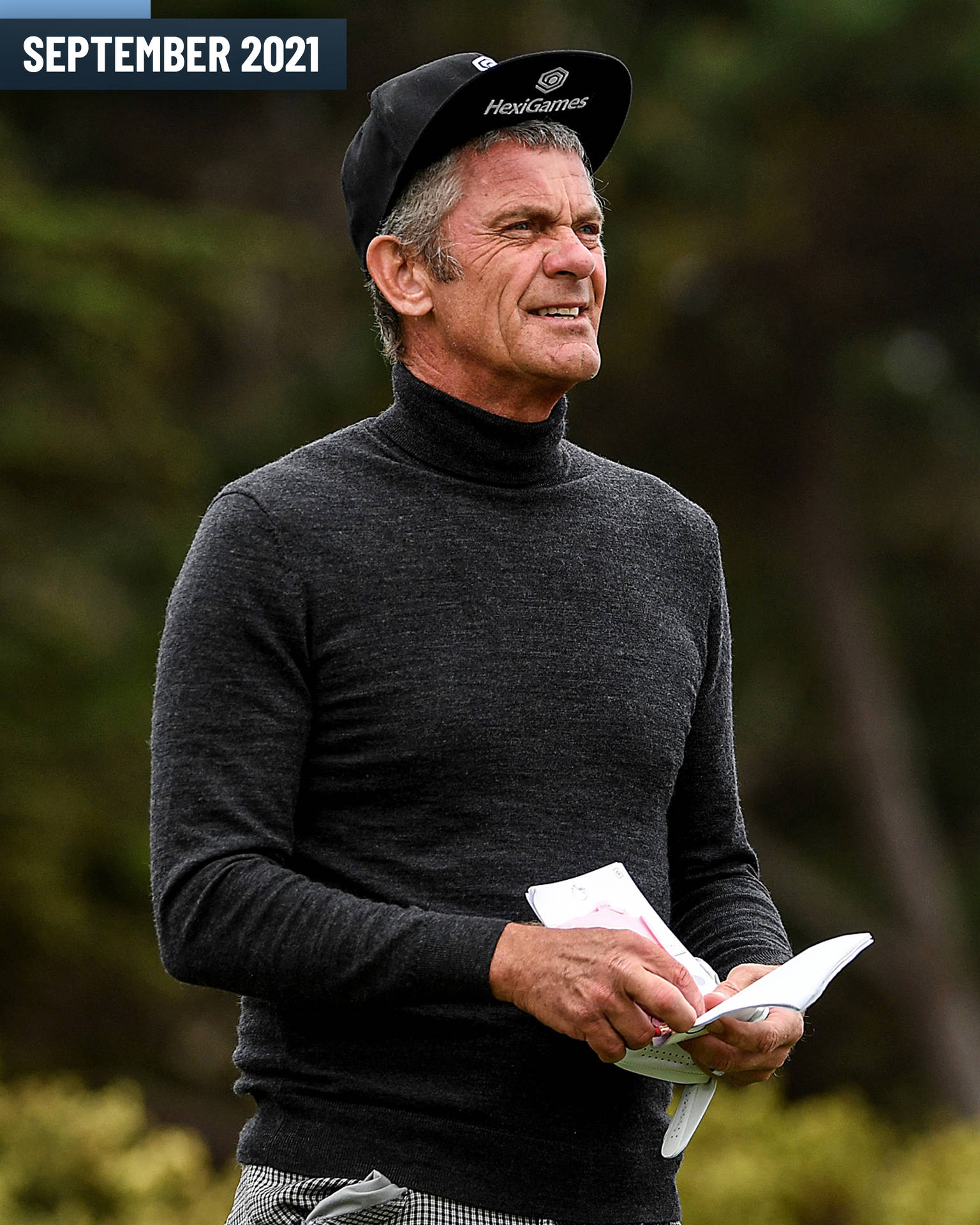 Jesper Parnevik In Stylish Black Long Sleeves