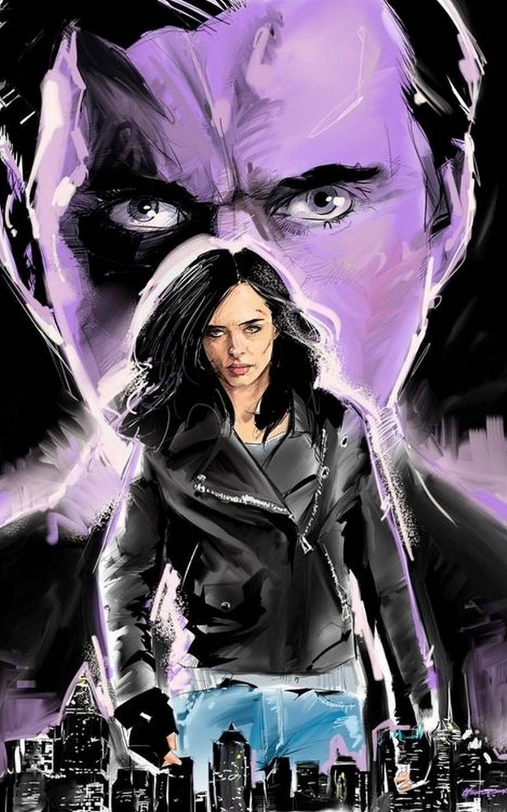 Jessica Jones Digital Artwork Background