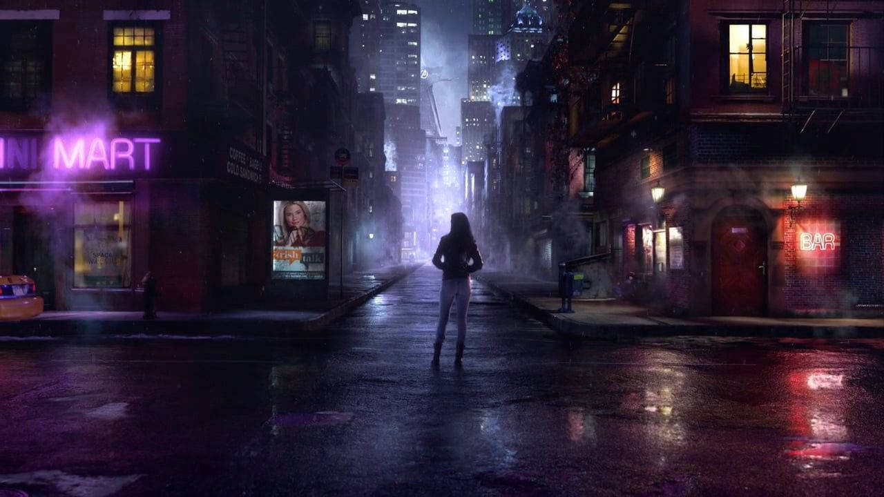 Jessica Jones In Dark Street Background
