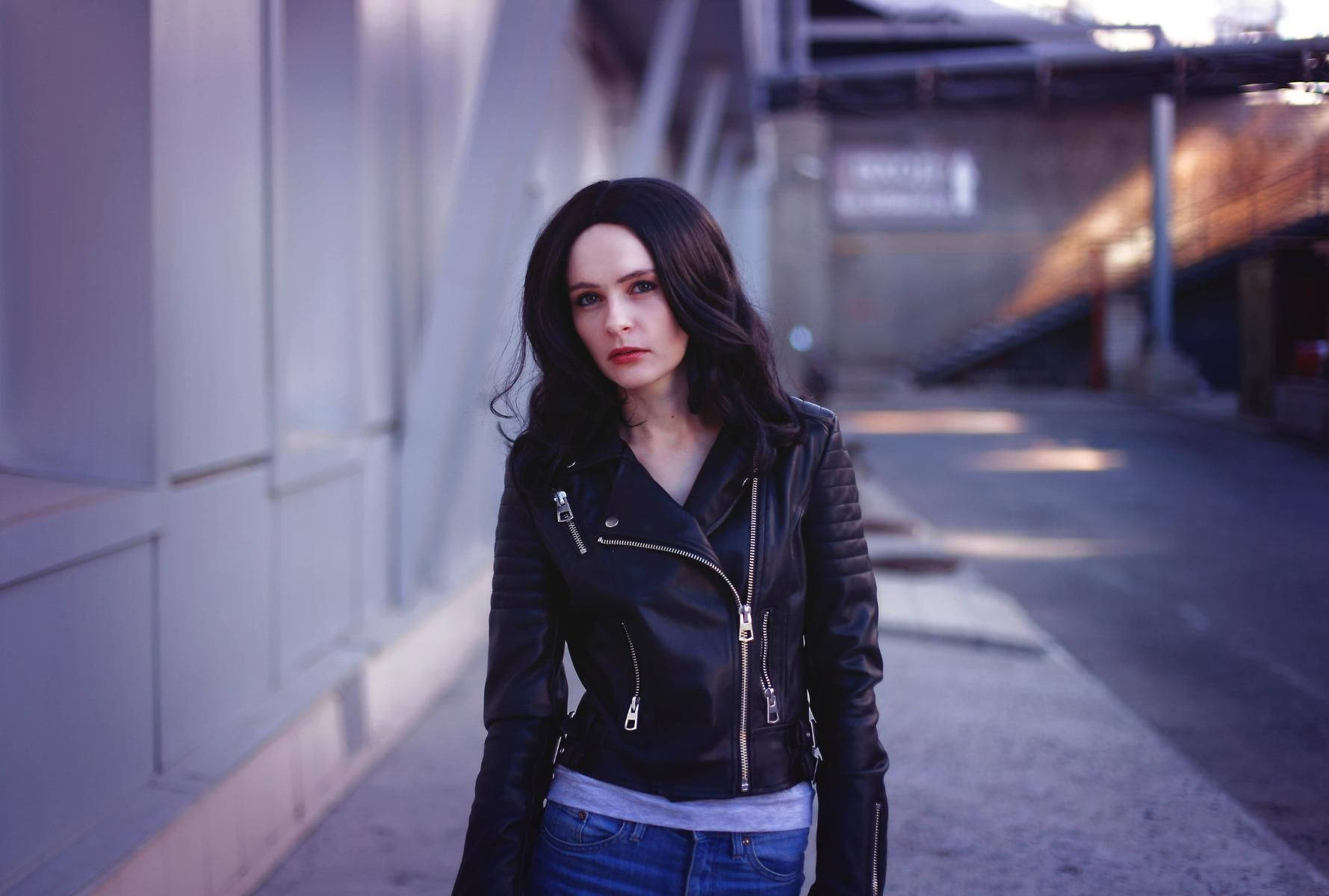 Jessica Jones On Abandoned Building Background