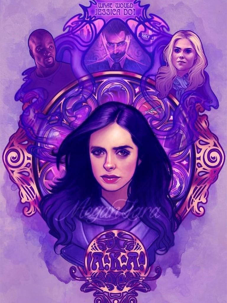 Jessica Jones Purple Digital Art