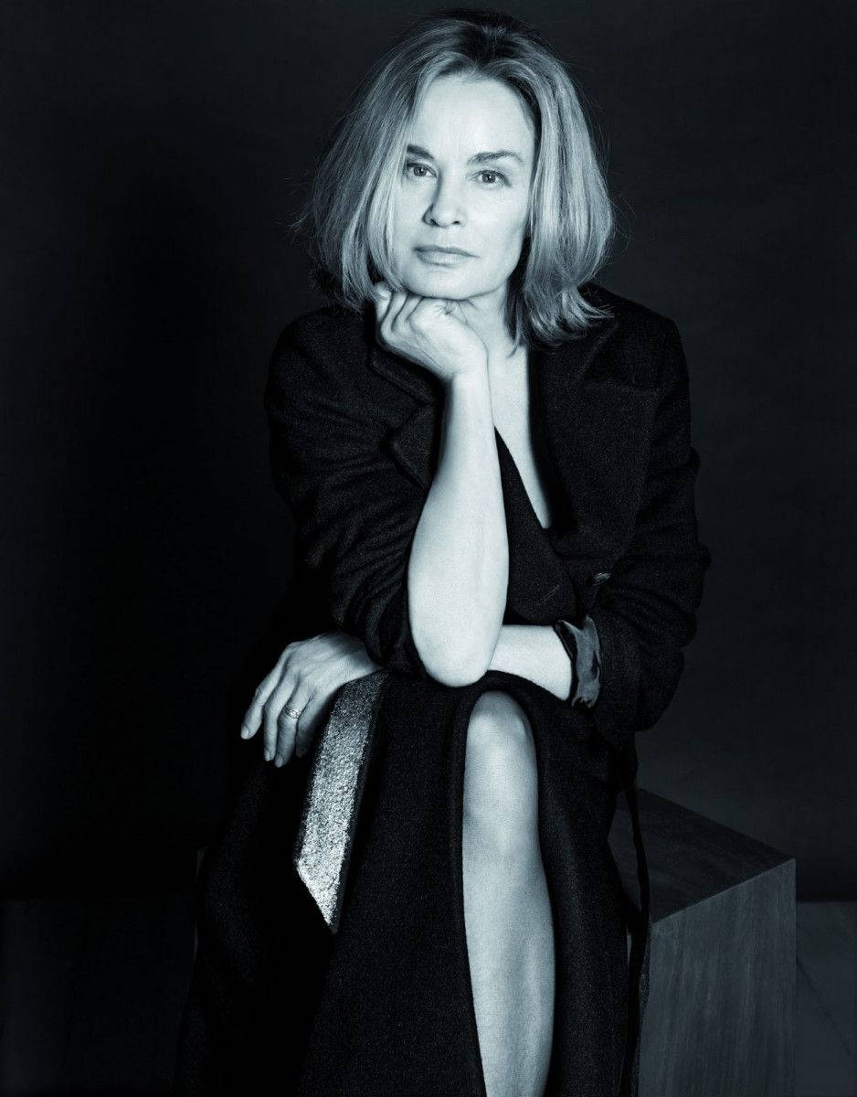 Jessica Lange Beautiful Black And White Background