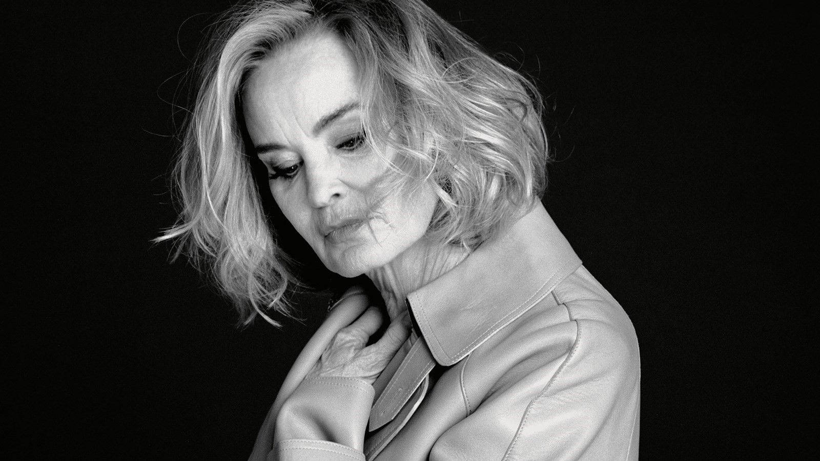 Jessica Lange Monochrome Background