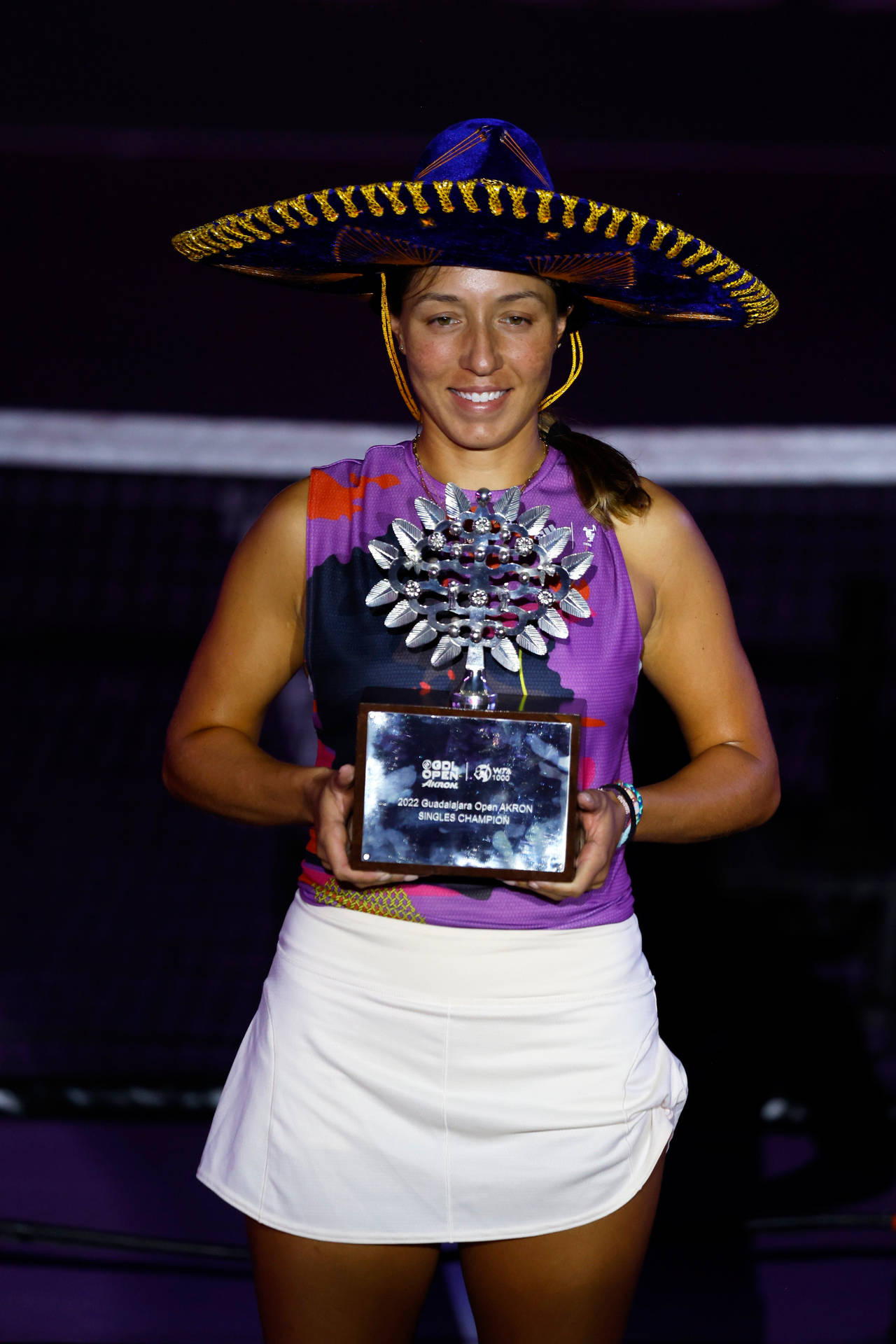 Jessica Pegula Holding A Trophy