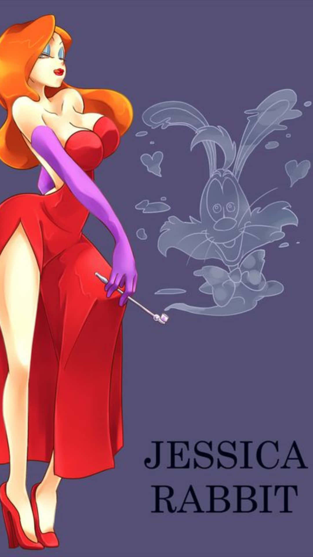 Jessica Rabbit Cartoon Illustration Background