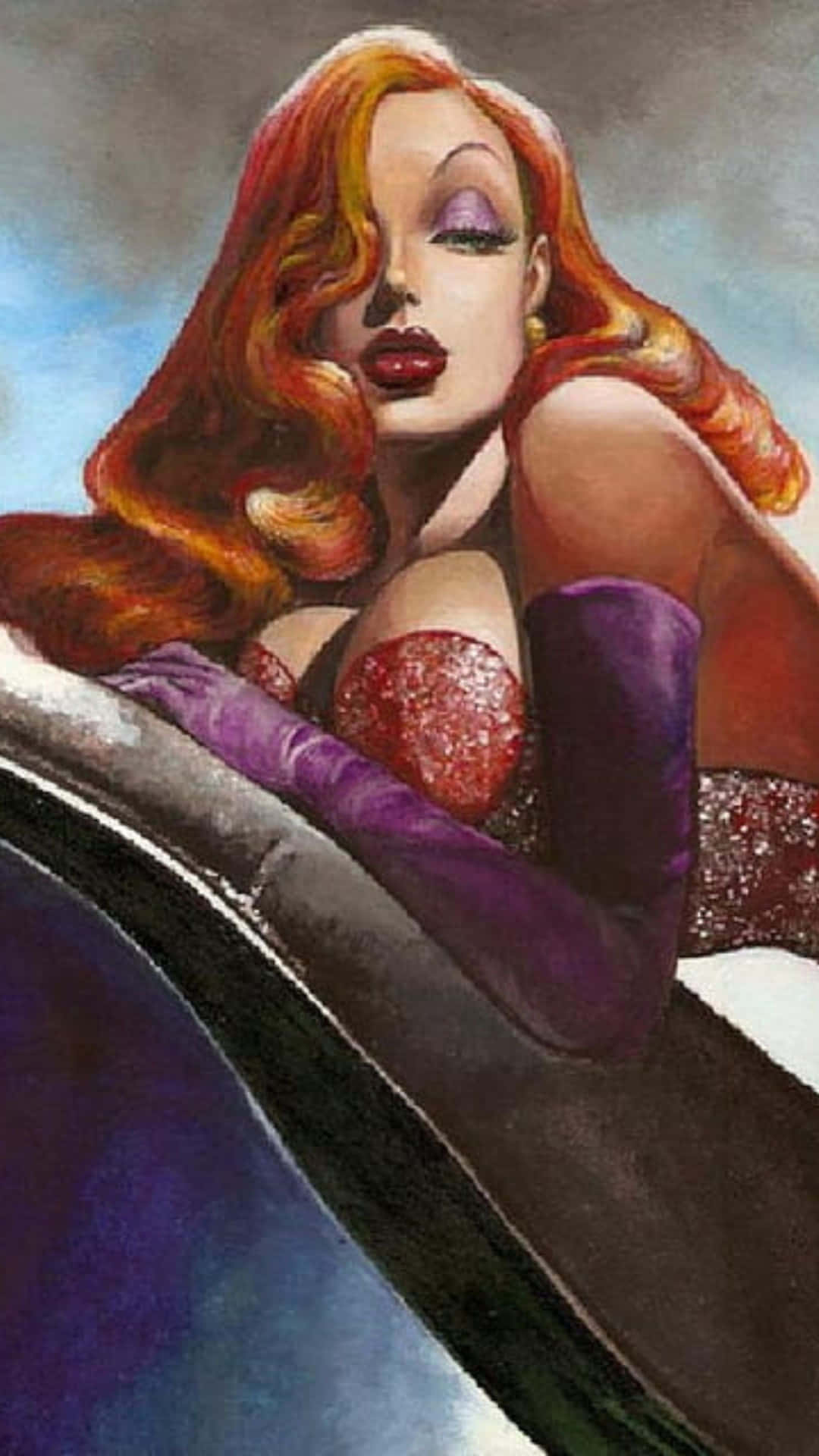 Jessica Rabbit Classic Pose Background