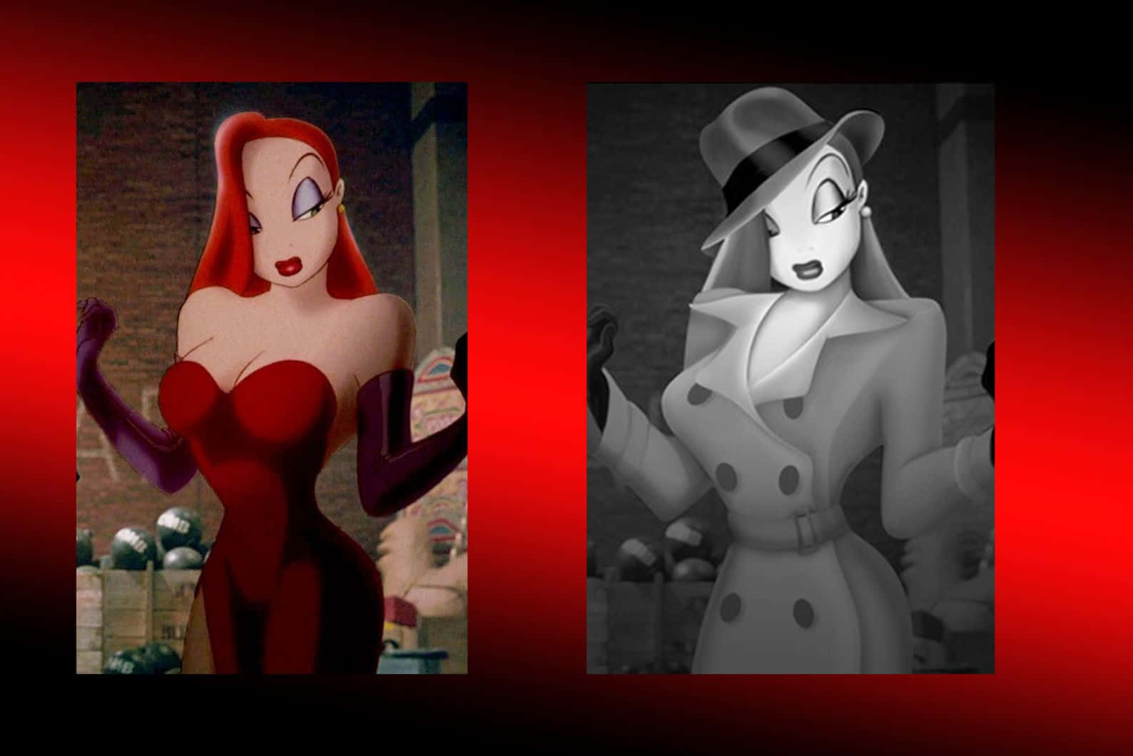 Jessica Rabbit Colorand Noir