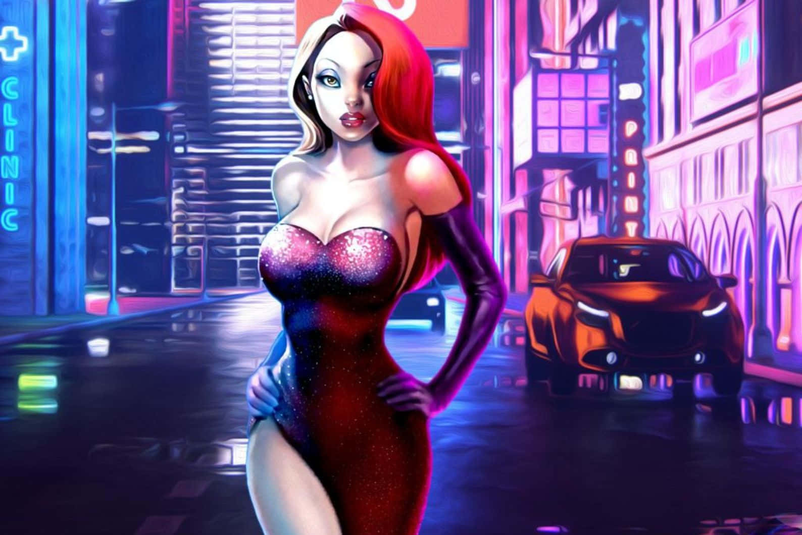 Jessica Rabbit Cyber City Night