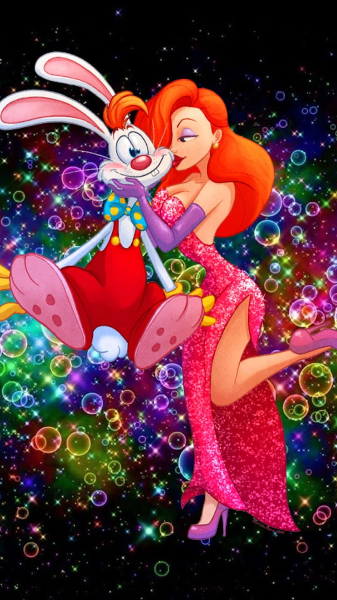 Jessica Rabbitand Roger Rabbit Cosmic Background Background