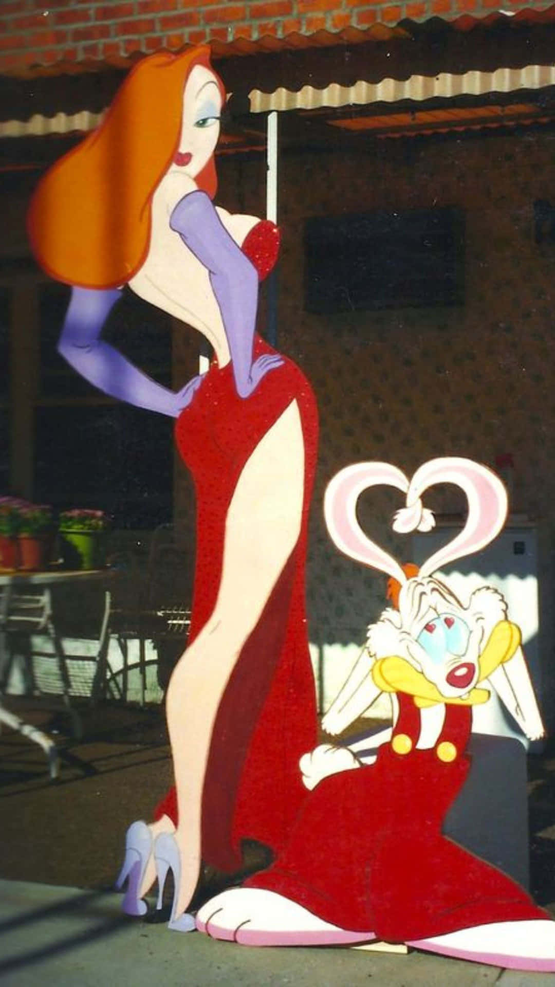Jessica Rabbitand Roger Rabbit Cutouts Background