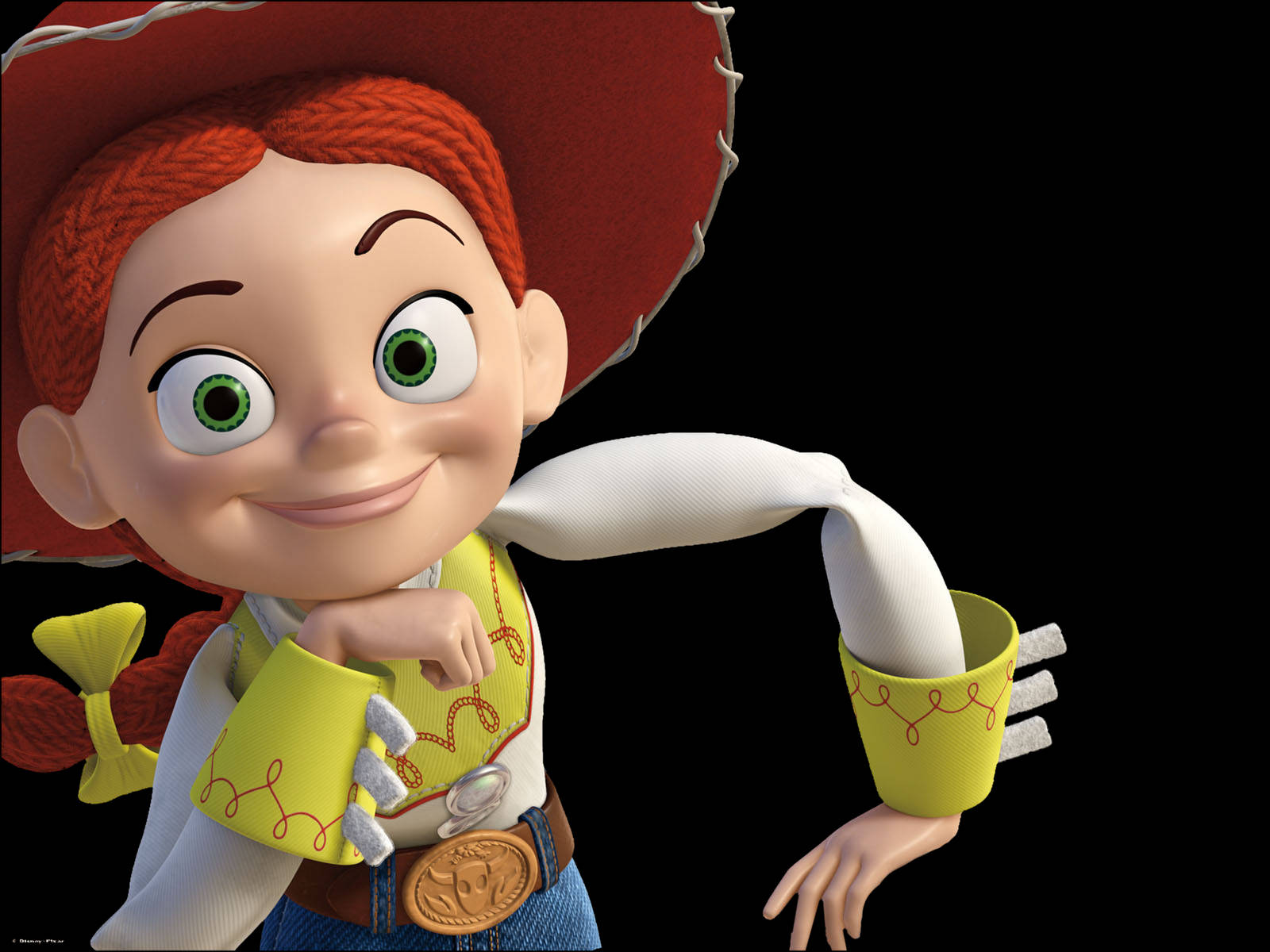 Jessie Toy Story Posing Happily Background