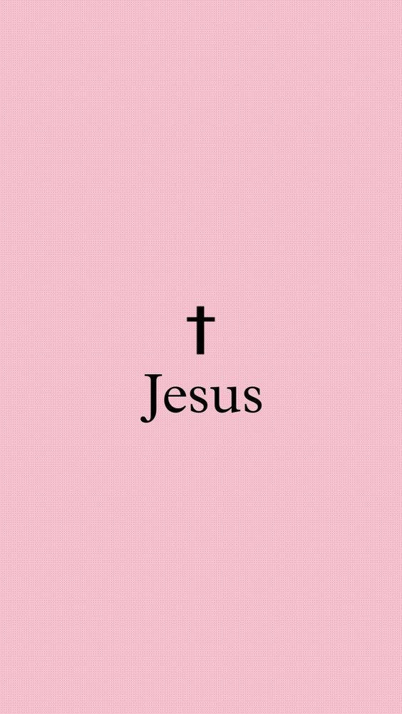 Jesus And A Cute Girly Cross Background