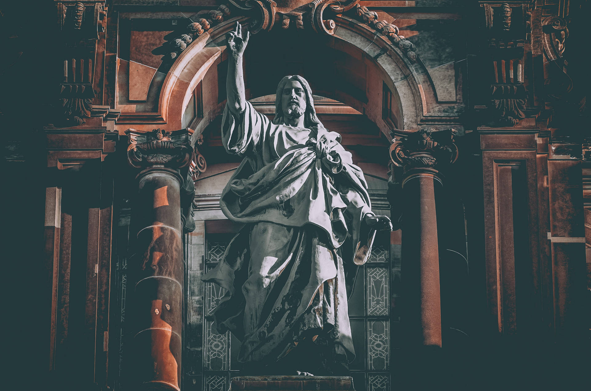 Jesus Christ Berlin Cathedral Background