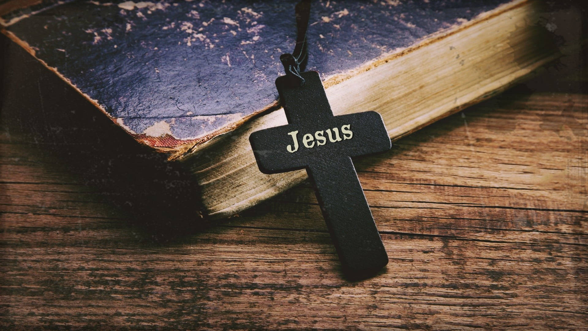 Jesus Christ Black Cross Background