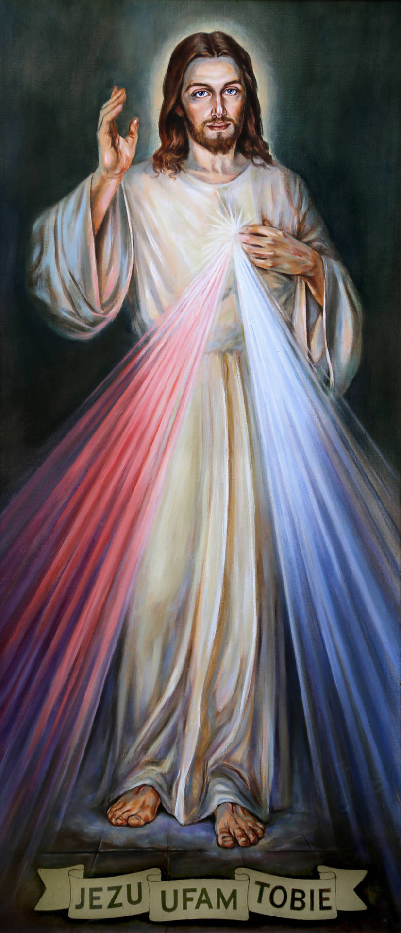 Jesus Christ Hand Painted Background