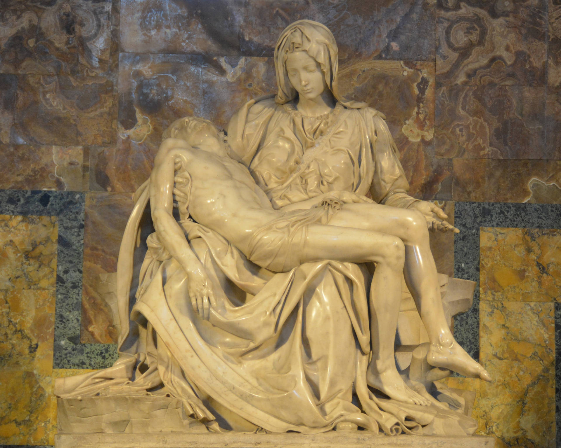 Jesus Christ Mother Mary Pietà Background