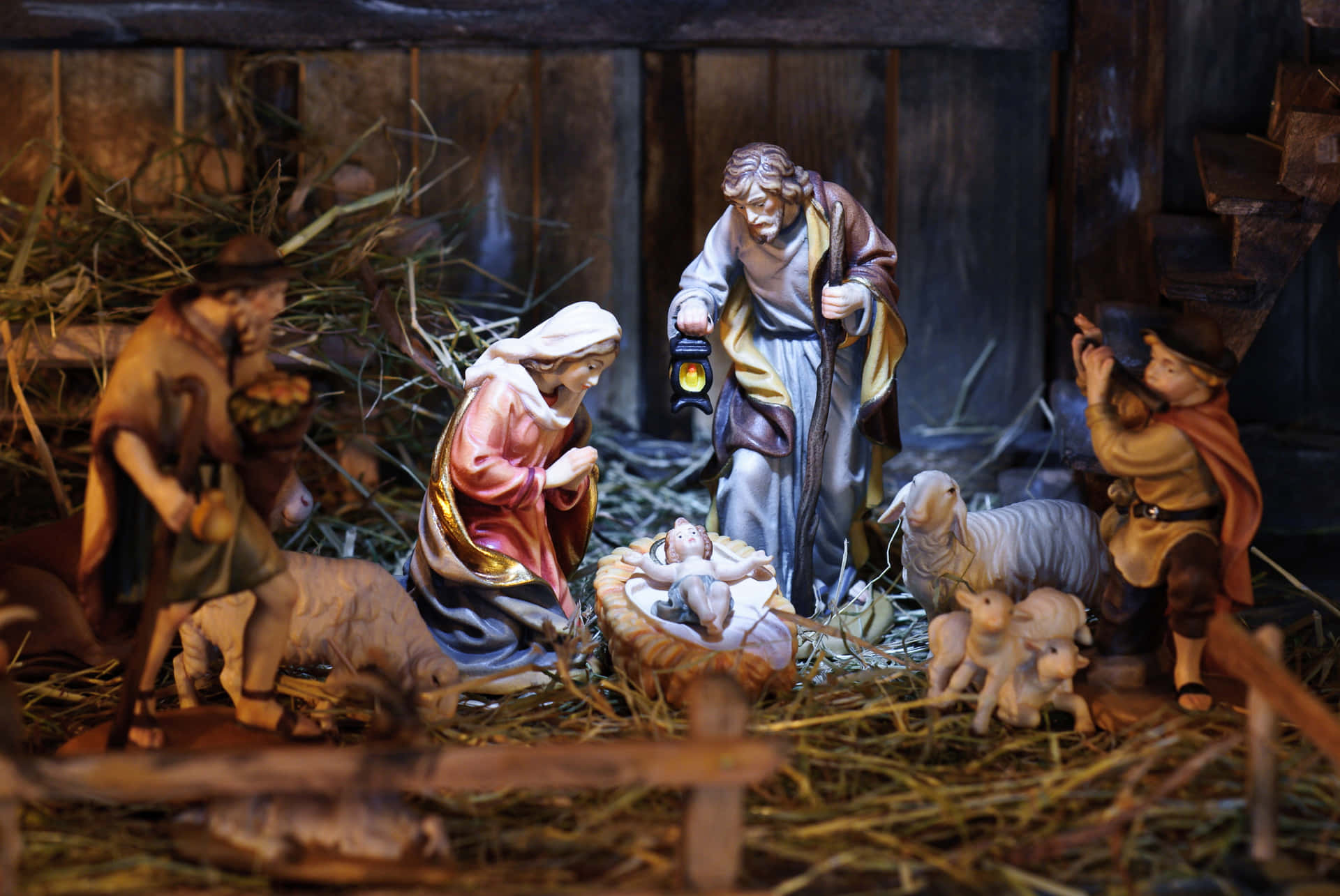 Jesus Christ, The Light Of The World, Rejoices In Christmas Bliss Background