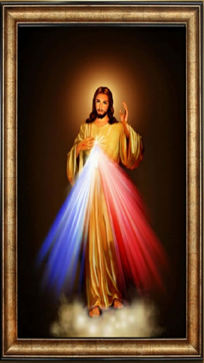 Jesus Is King Framed Background