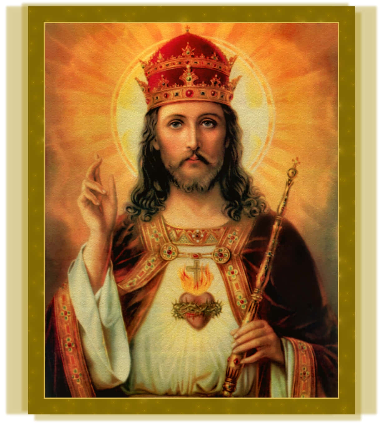 Jesus Is King Portrait Background