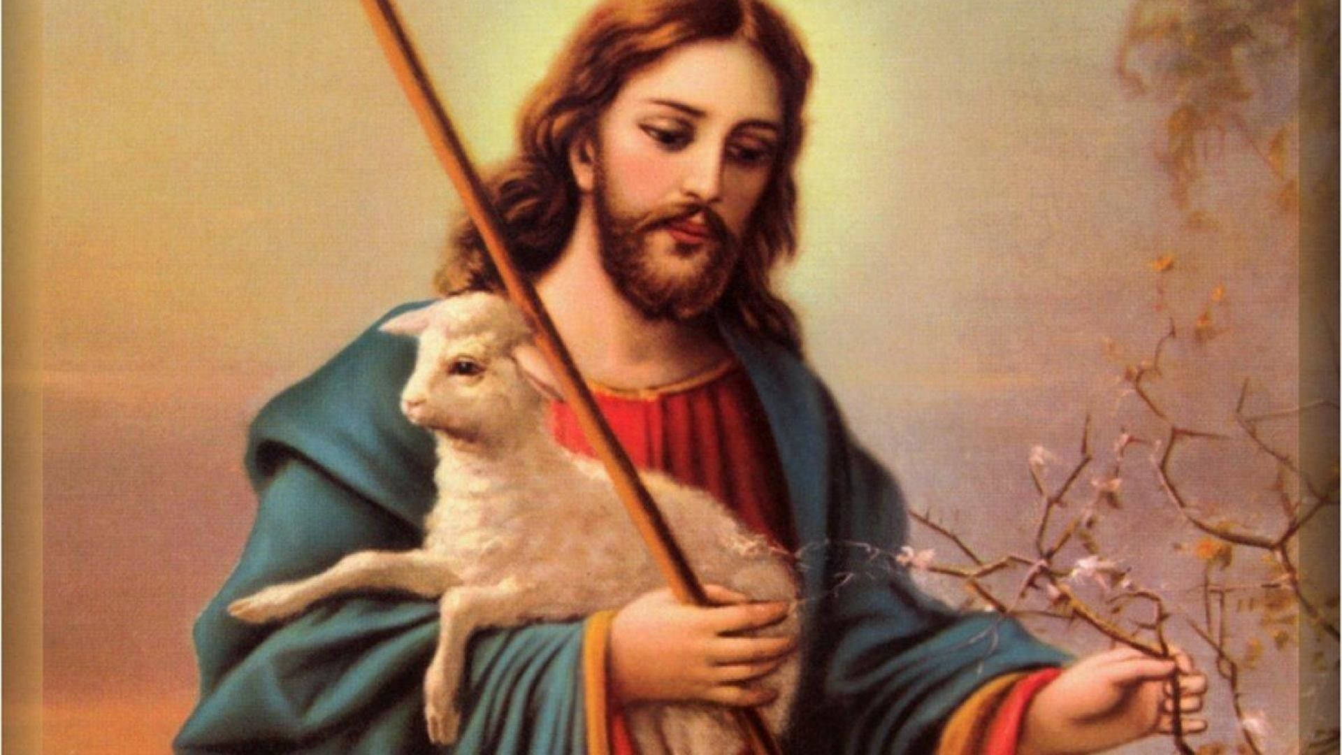 Jesus Is Mankind's Shepherd Background