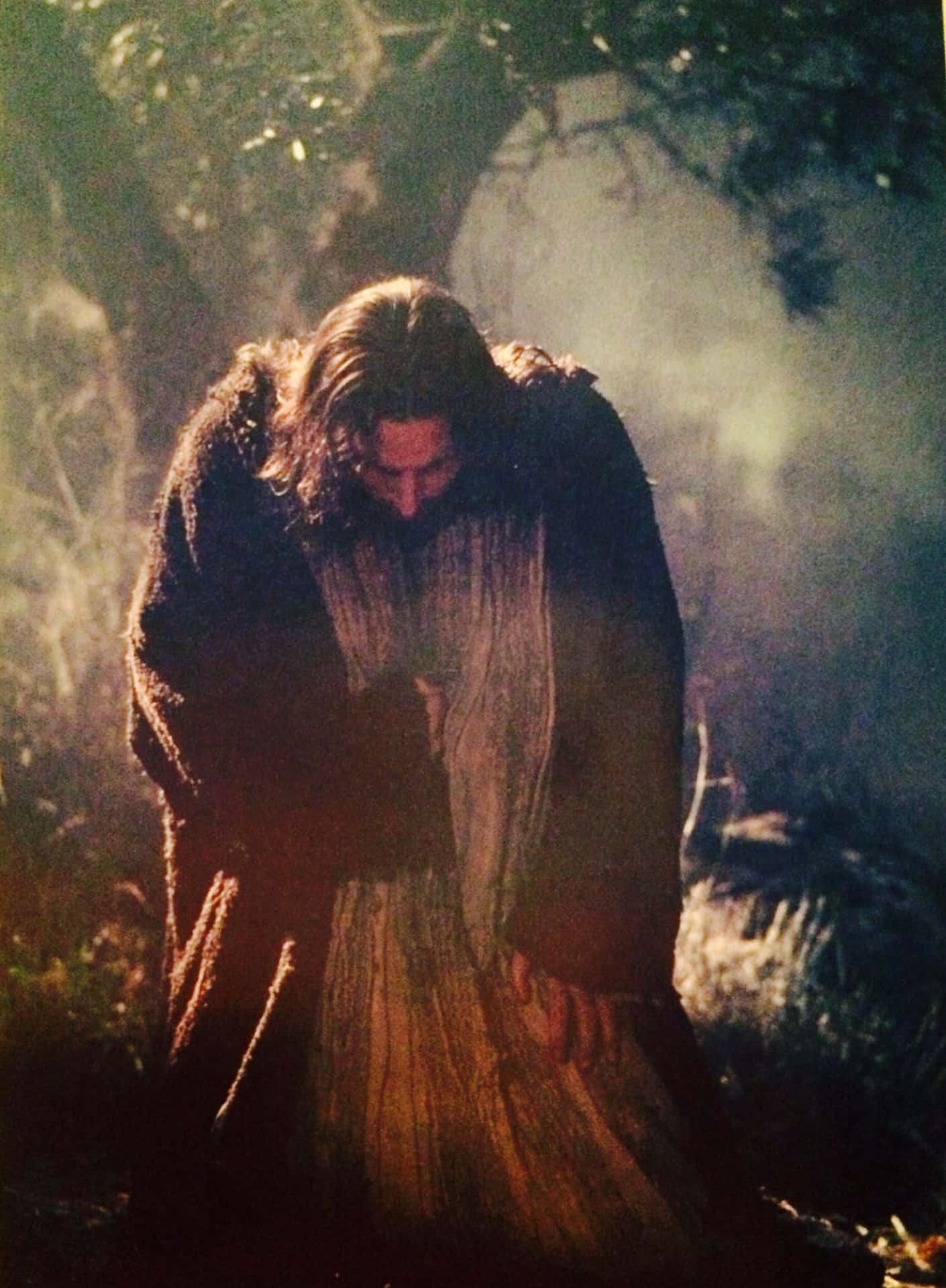 Jesus Praying For Strength Background