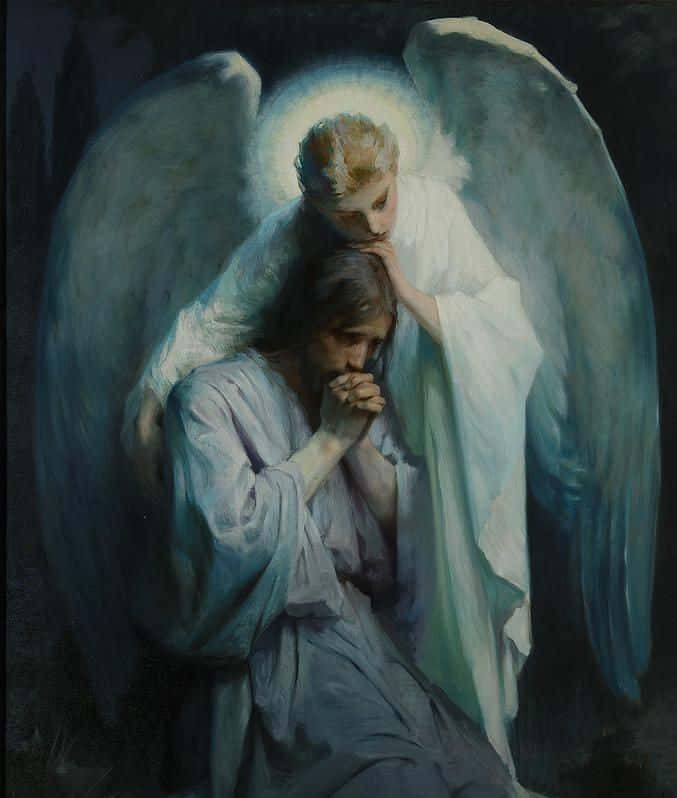 Jesus Praying In Quiet Devotion Background