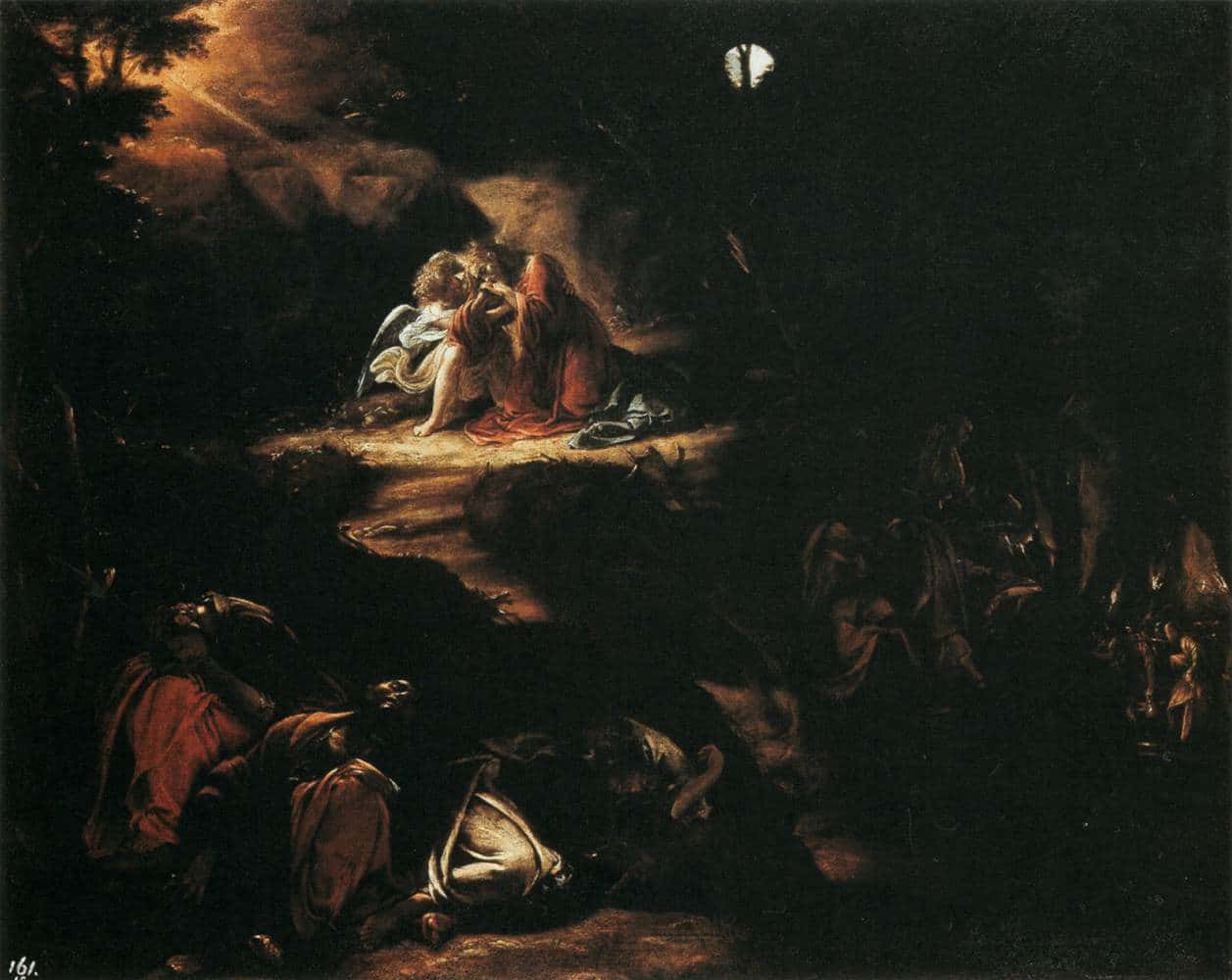 Jesus Praying In The Garden Of Gethsemane