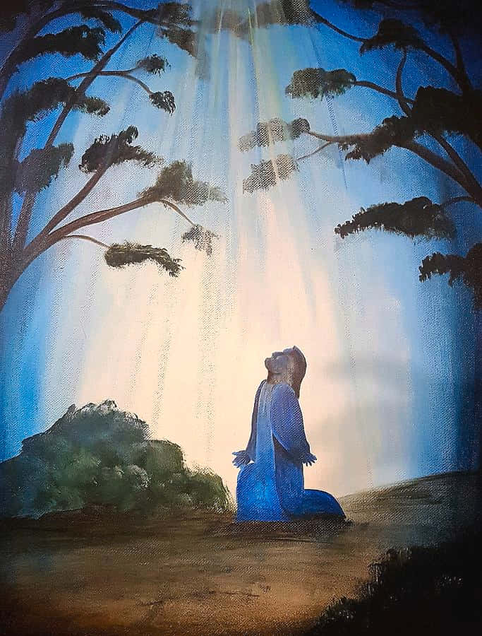 Jesus Praying On The Mountain