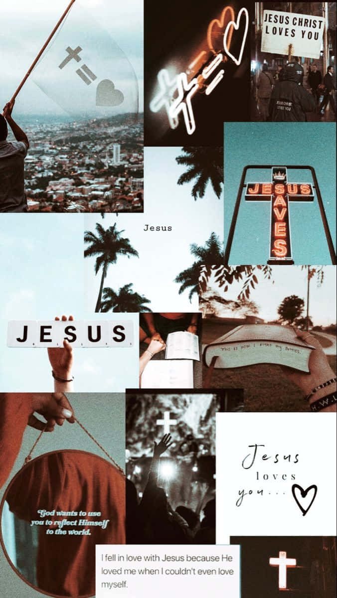 Jesus Saves - Bringing Us Everlasting Hope And Life Background