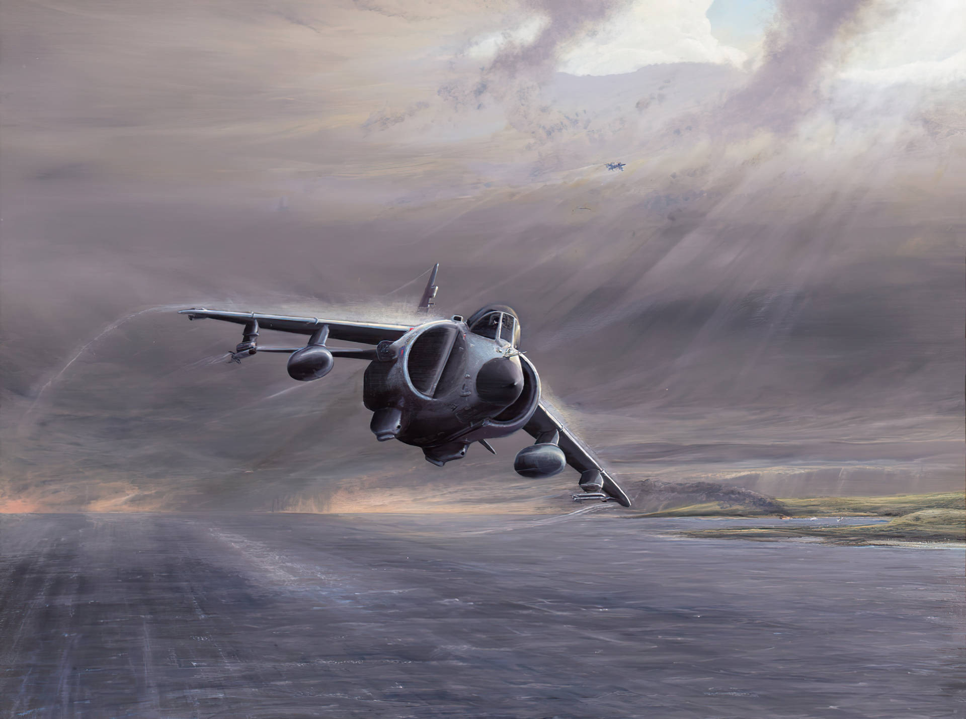 Jet Fighter Digital Art Background