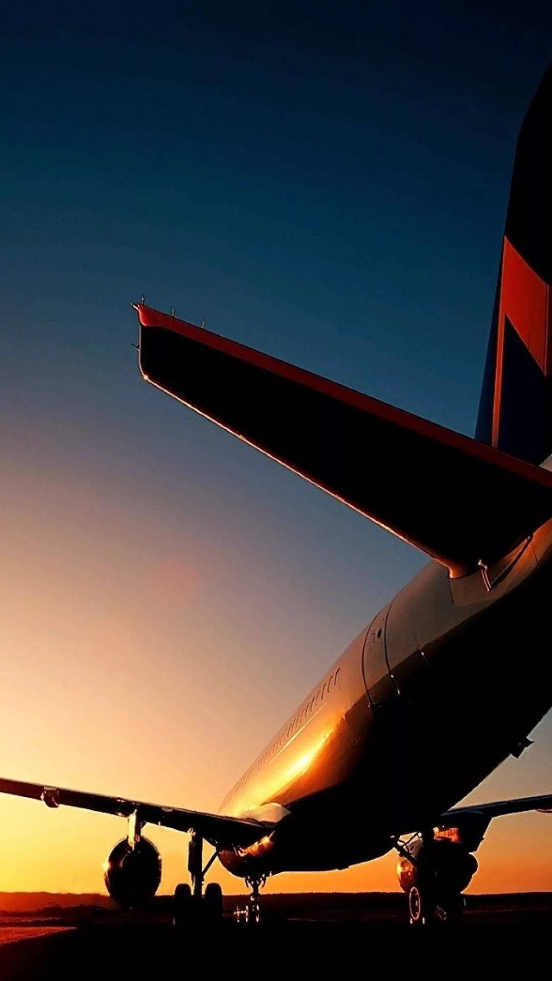 Jet Iphone Sunset Snapshot Background