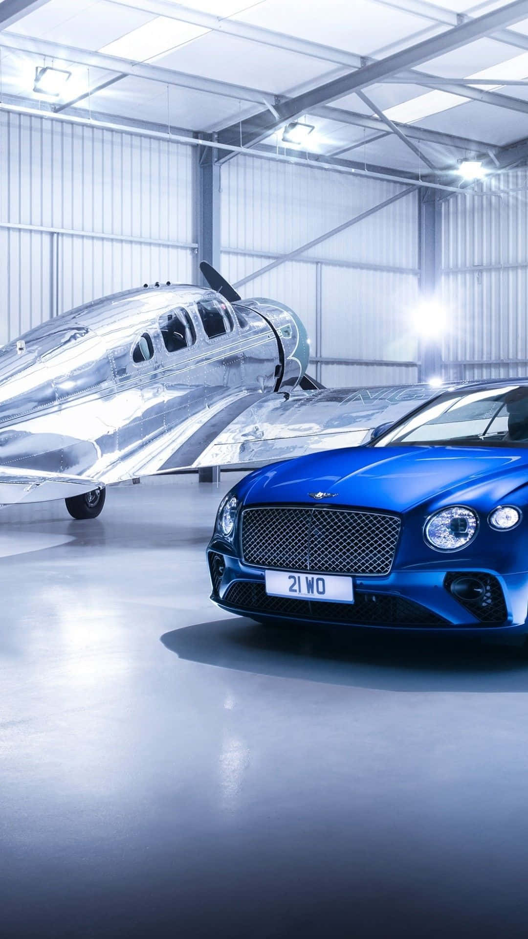 Jet Plane And Bentley Iphone Background