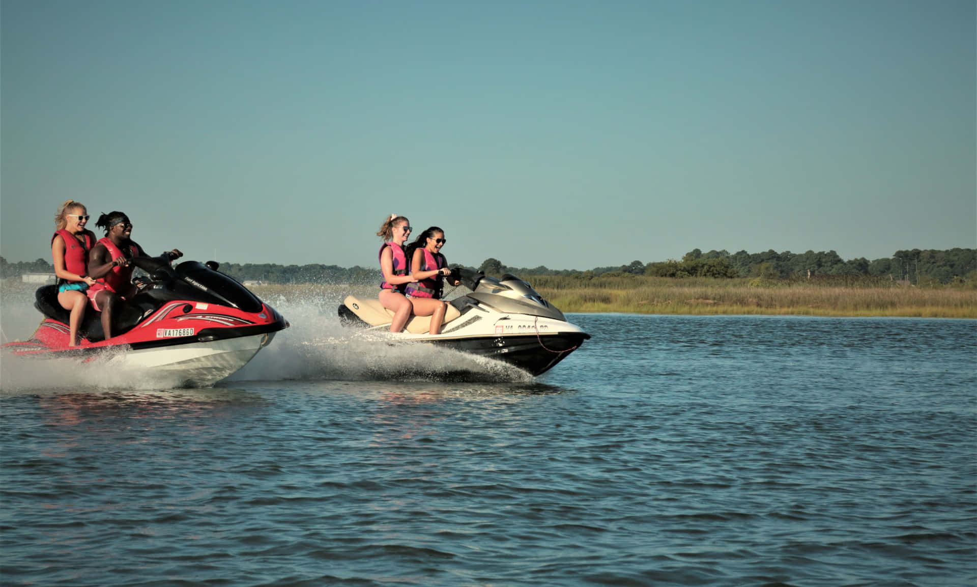 Jet Ski Friends Background