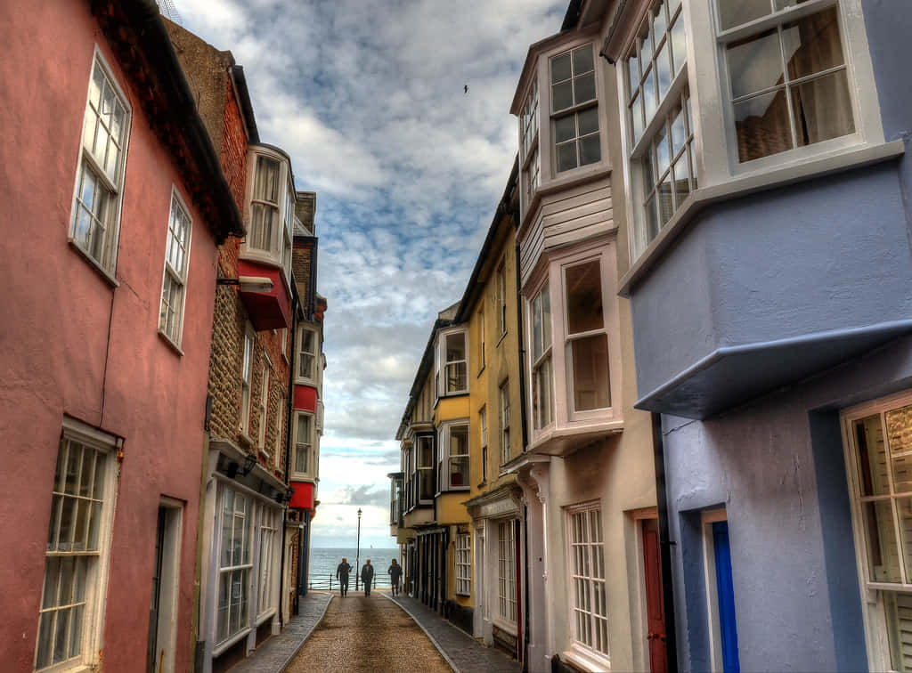 Jetty Street In Cromer, Norfolk, England Background